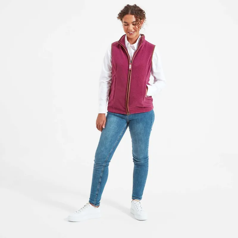Schoffel Lyndon Fleece Gilet Mulberry-1